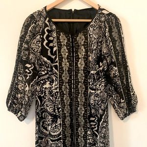 100% Silk Vintage Designer Dress